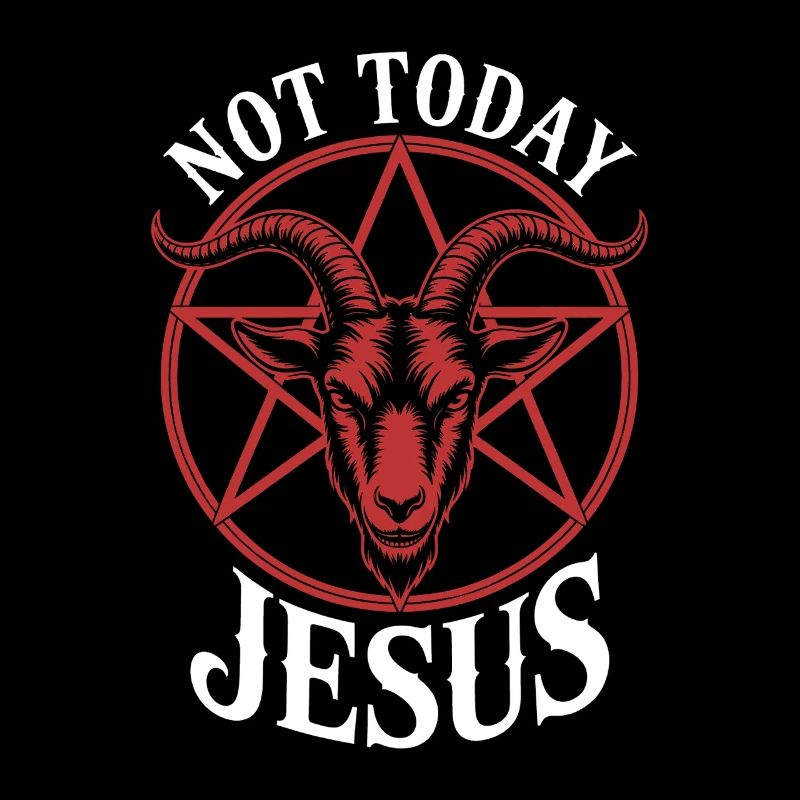 Pas aujourd’hui Jésus Goat Tee