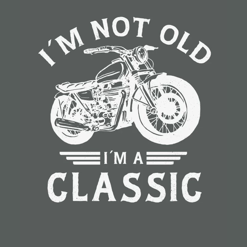 Ich bin nicht alt, ich habe einen klassischen Motorrad-Geburtstag