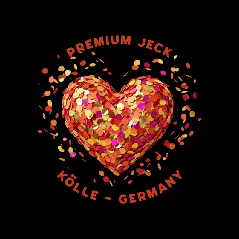 Premium Jeck Konfettiherz Kostüm Karneval
