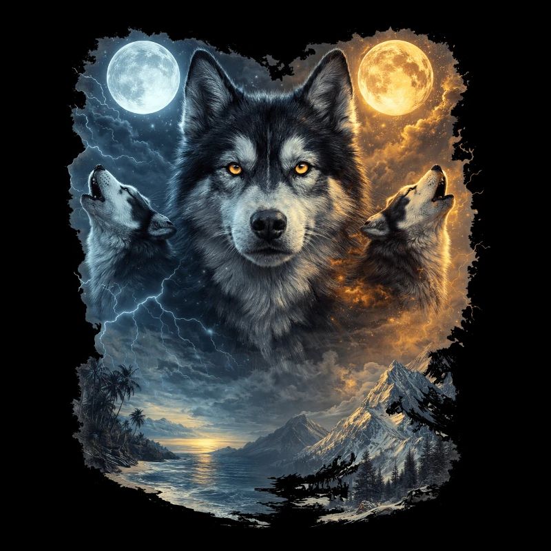 Two Moons Siberian Husky