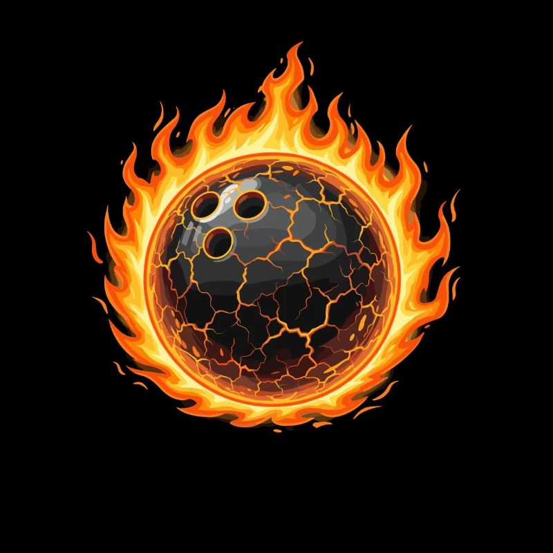 Lava Bowling Ball