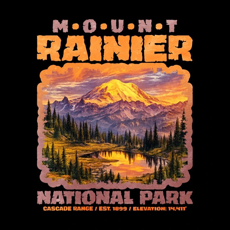 Panorama du parc national du mont Rainier