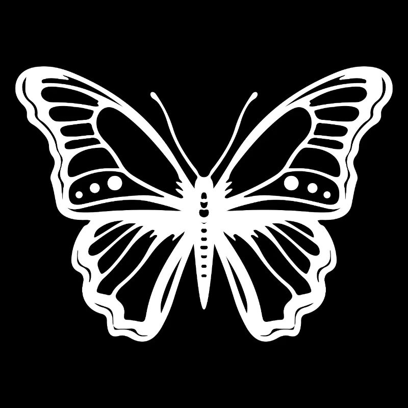 Papillon élégant – insecte minimaliste