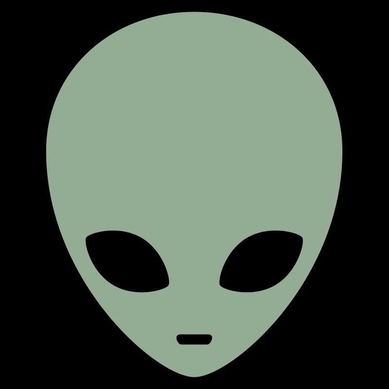 Tête d’extraterrestre menthe atténuée