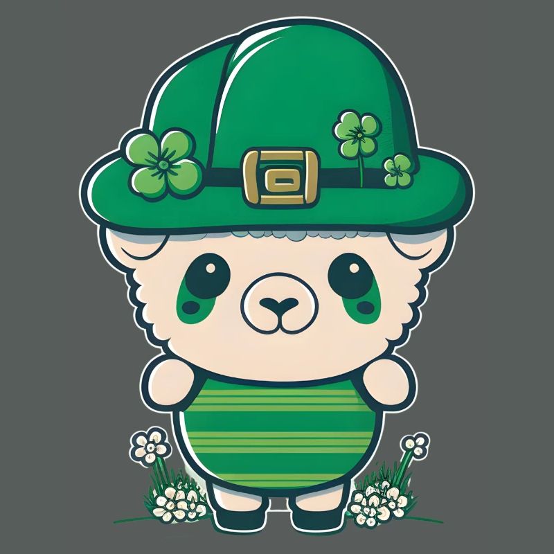 Sharp avec un chapeau vert et des trèfles