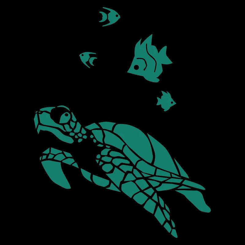 Tortue et Flag fish