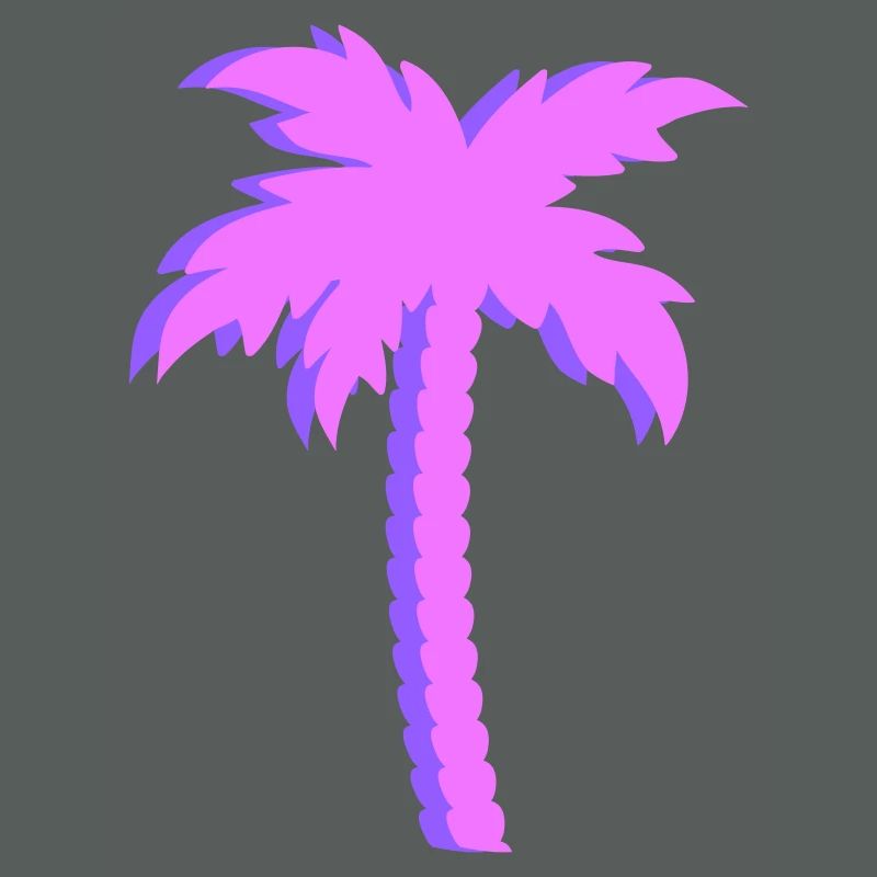 Lila Palmen Gradient