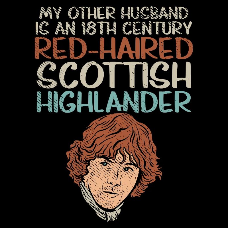 Red-Haired Scottish Highlander Husband Design