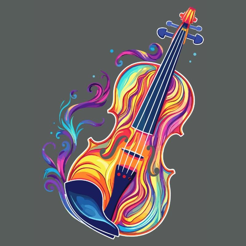 Violine Comic Look
