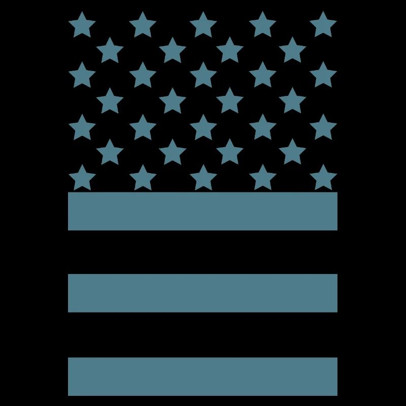 Teal star stripe