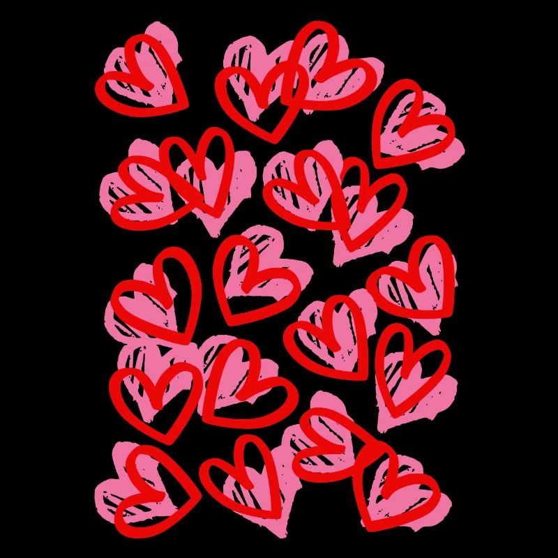Heartfelt Doodle Hearts Pattern