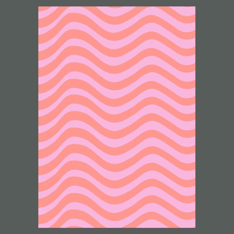 Stripe Wave Pattern - Pink Customizable