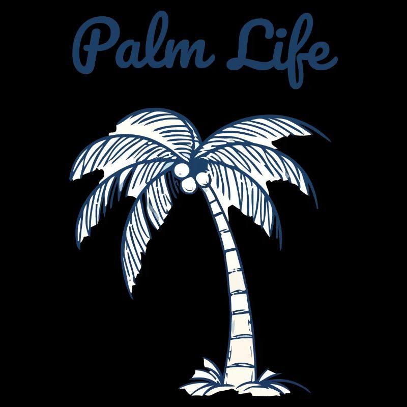 Palm Life Tropical Beach Summer Minimal Design