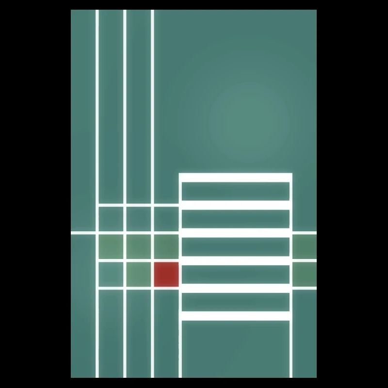 graphic line pattern in Bauhaus style