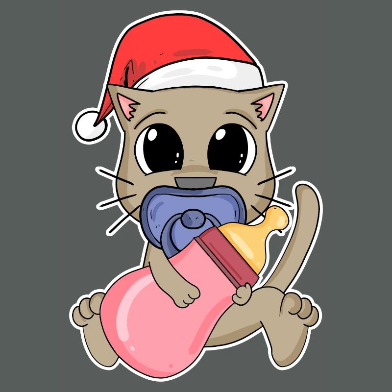 Chat Bébé Noël