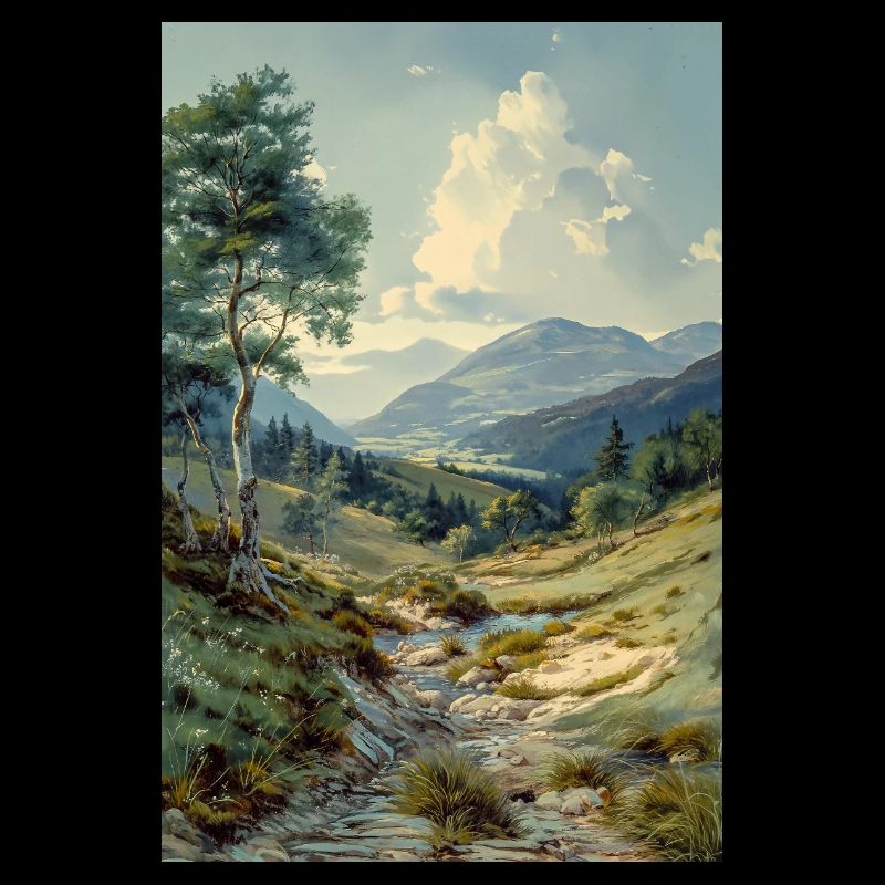 Nature Landscape Illustration Poster