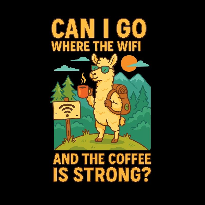 Aventure de lamas au café Wi-Fi
