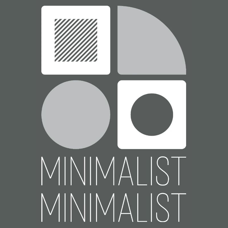 Minimalist geometry greys on white