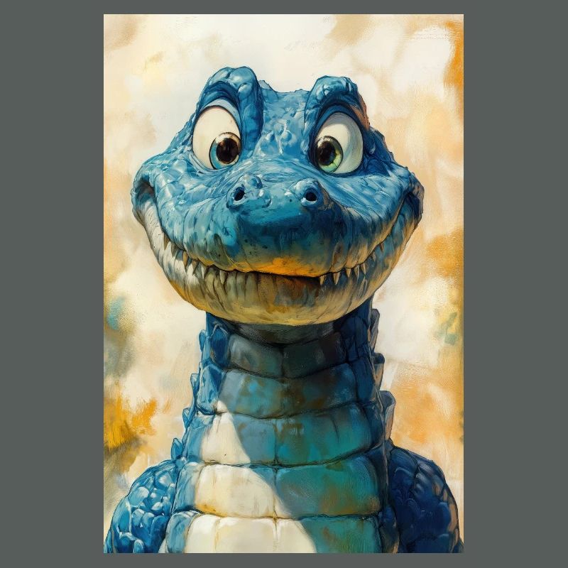 Illustration eines Krokodils