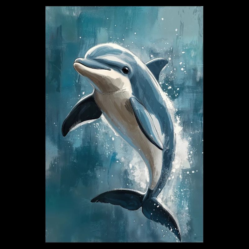 Illustration eines Delfins