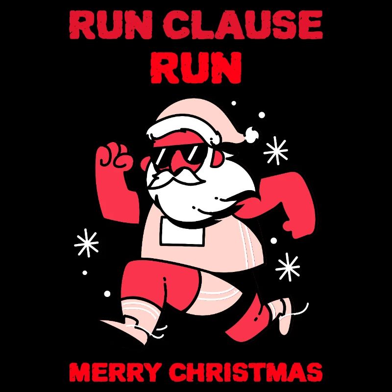 Courir, Clause, Courir – Design de Noël