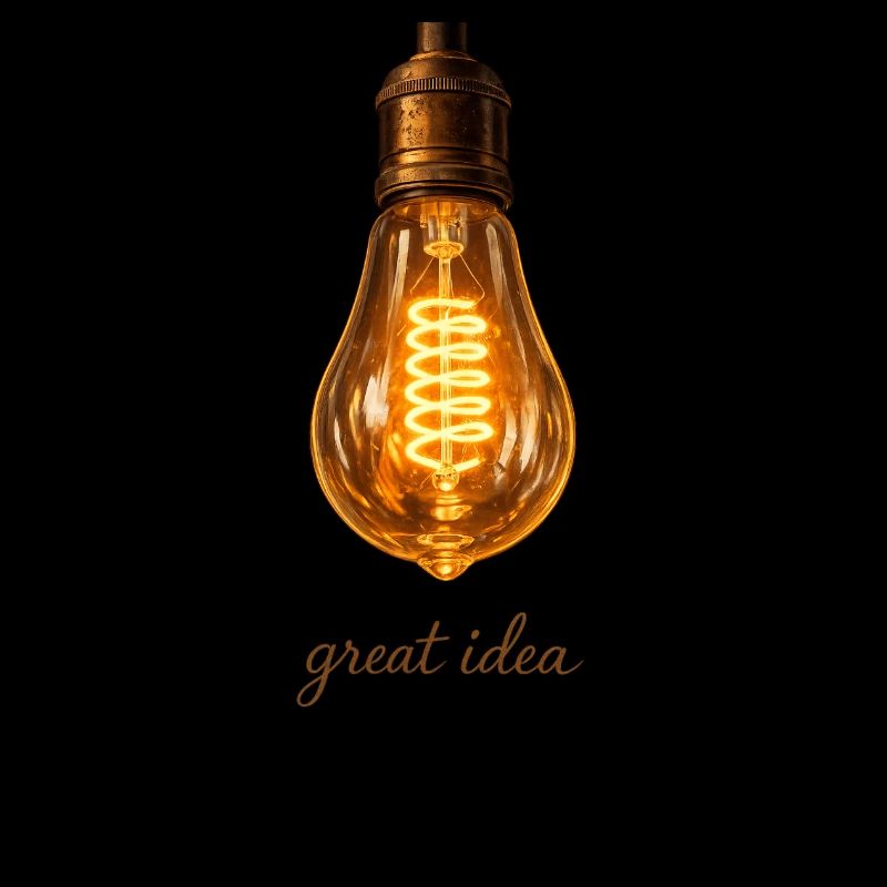 Vintage Edison Glühbirne great idea 