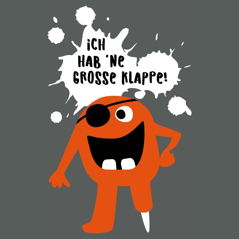 Monster große Klappe Großmaul Comic coole Quotes