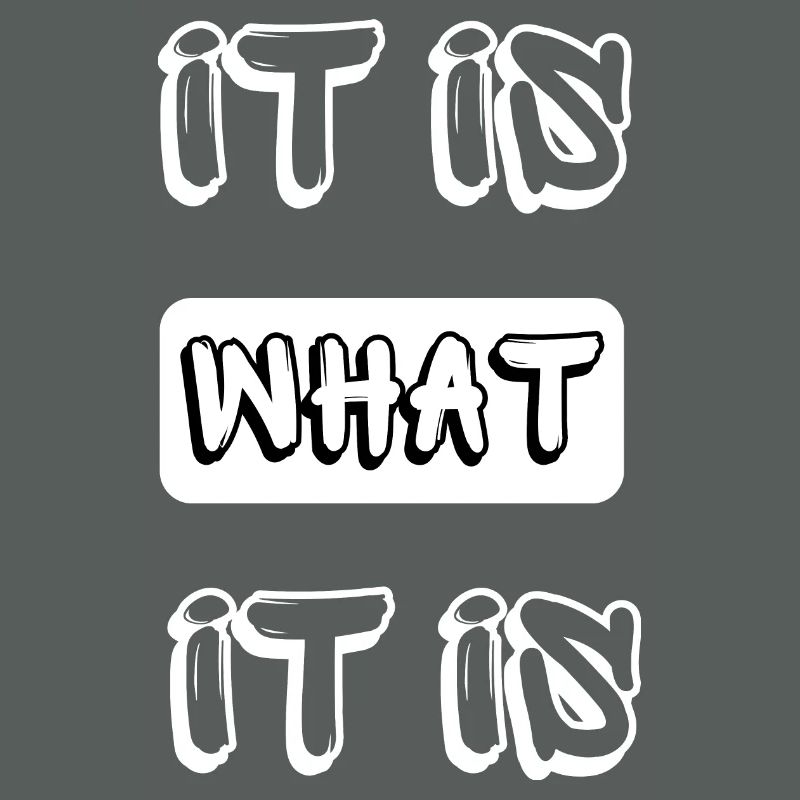 it is what it is
