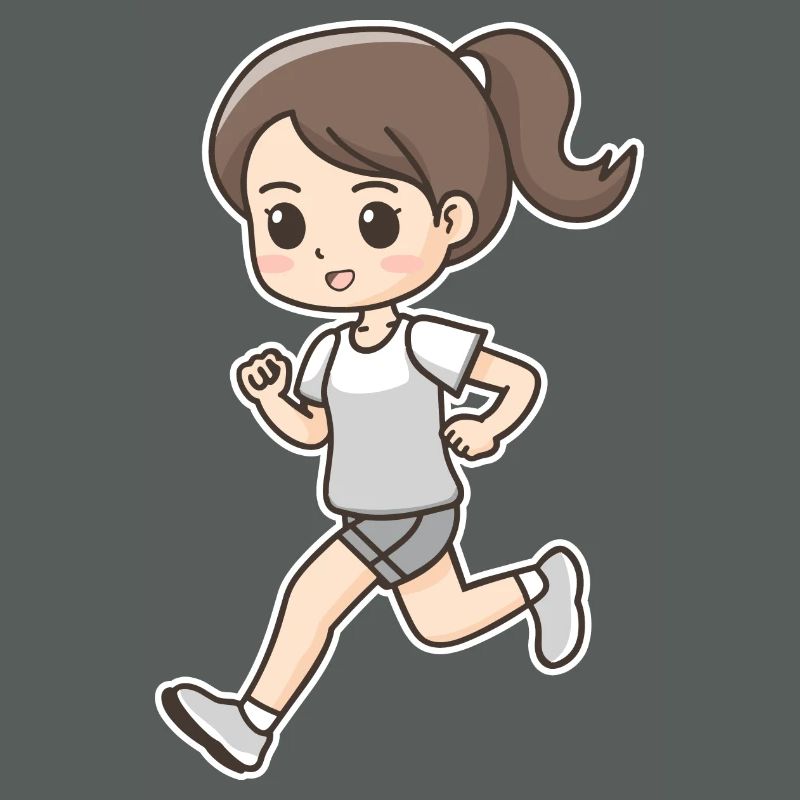 Look de bande dessinée de coureur