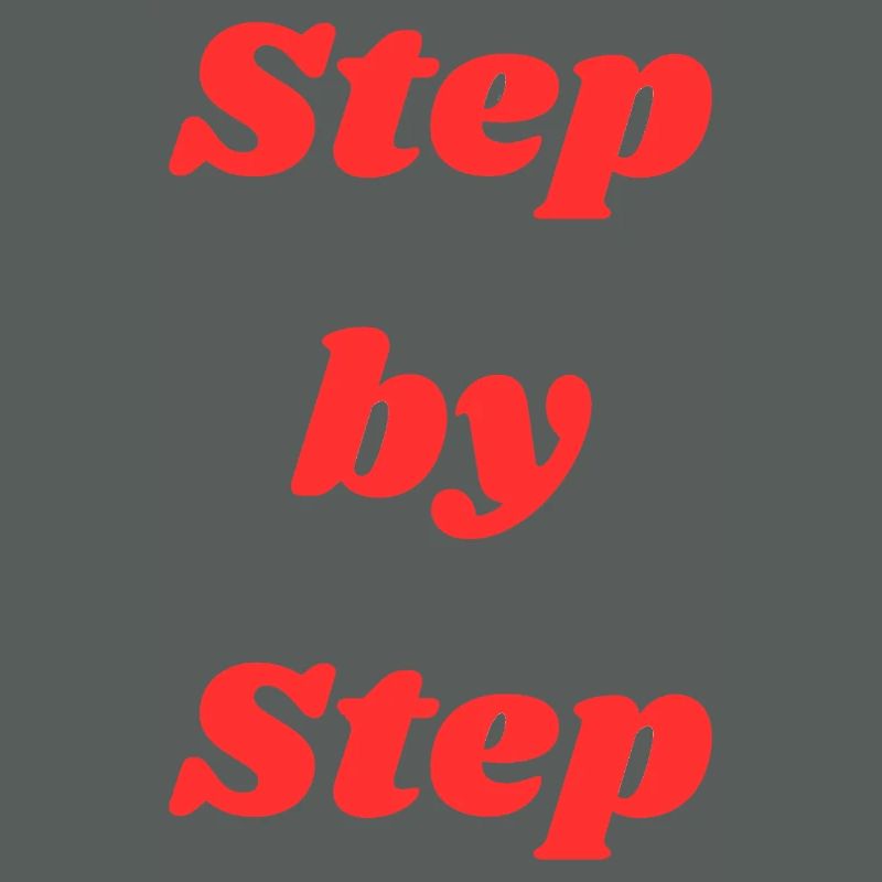 Step by step typography