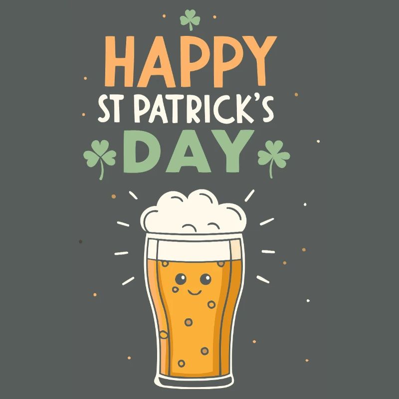 Pinte joyeuse Saint-Patrick