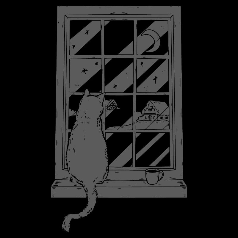 Café de chat Art graphique