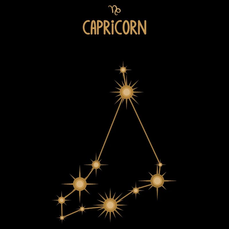 Steinbock Sternzeichen Sternbild Sternbild Golden