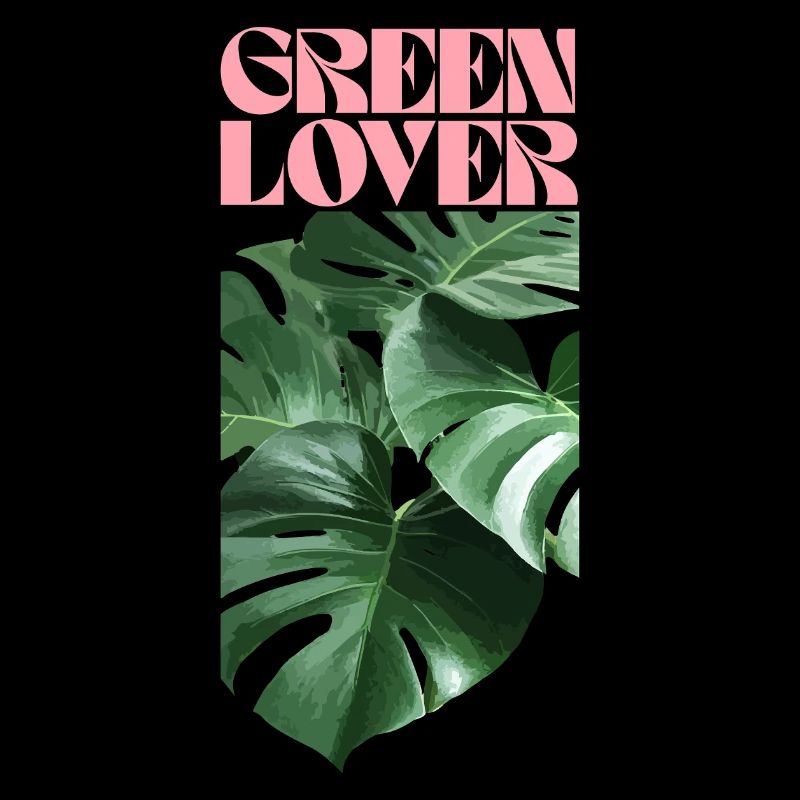 Tropical Monstera Green Lover Design
