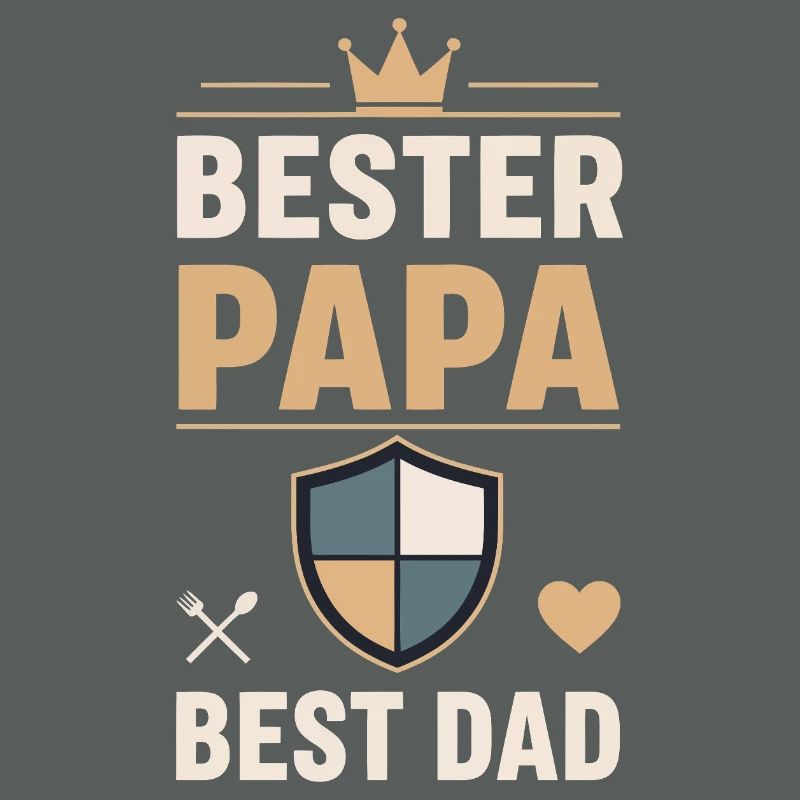 Bester Papa Schild Design