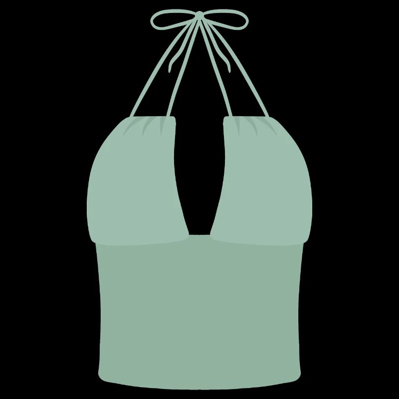Mint Halter Bikini Top