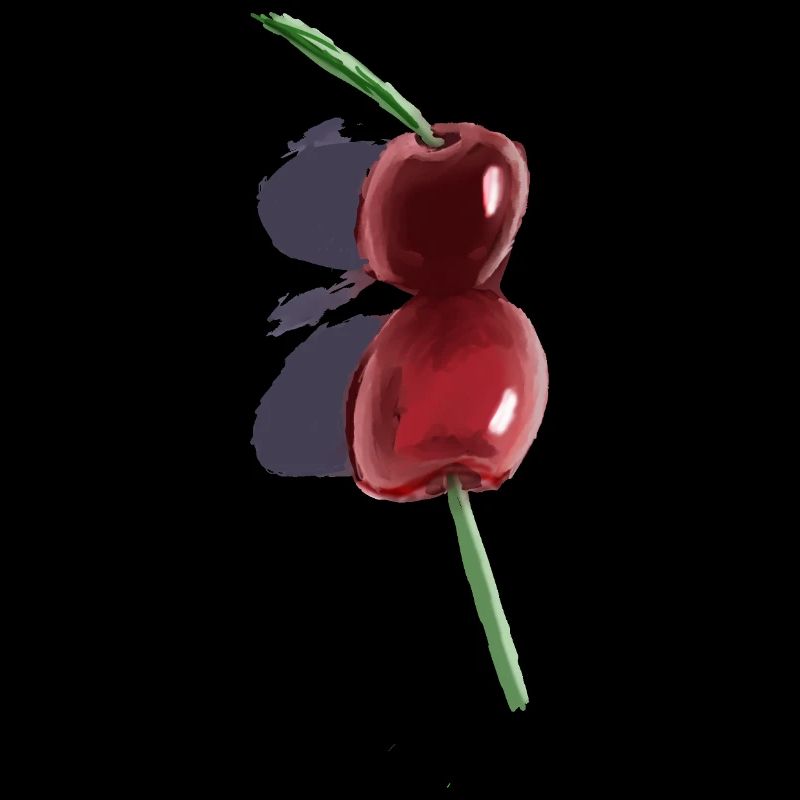 Watercolor Cherry Duo
