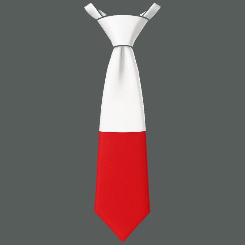 Cravate Pologne – Conception du drapeau