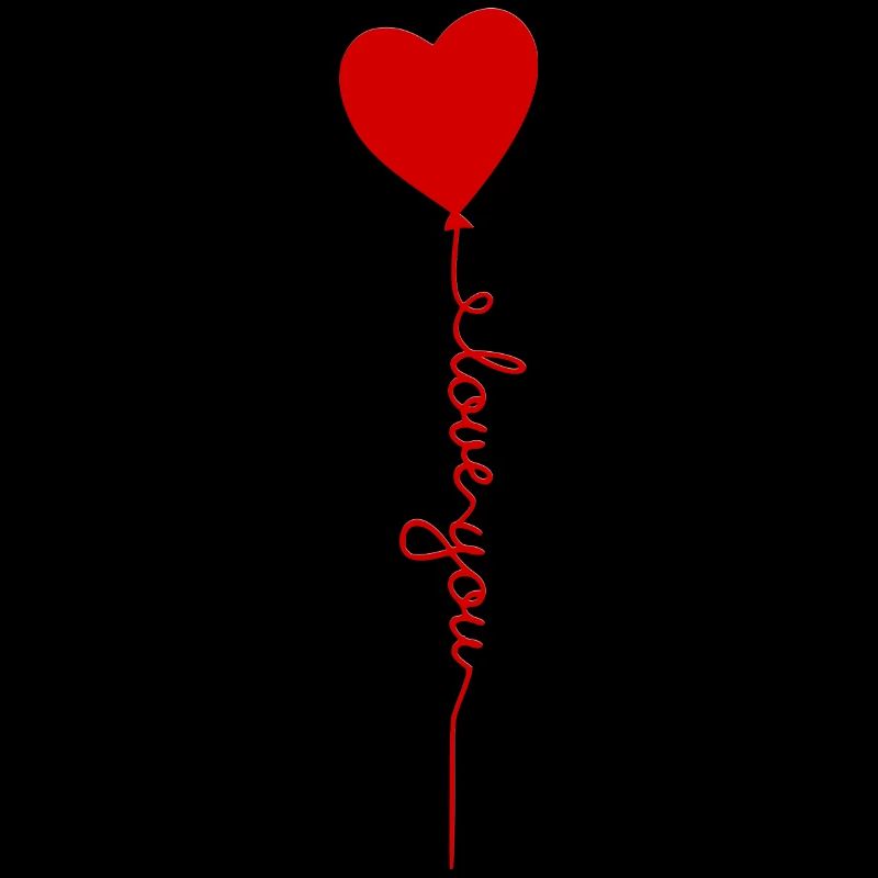 Ballon coeur avec script d’amour