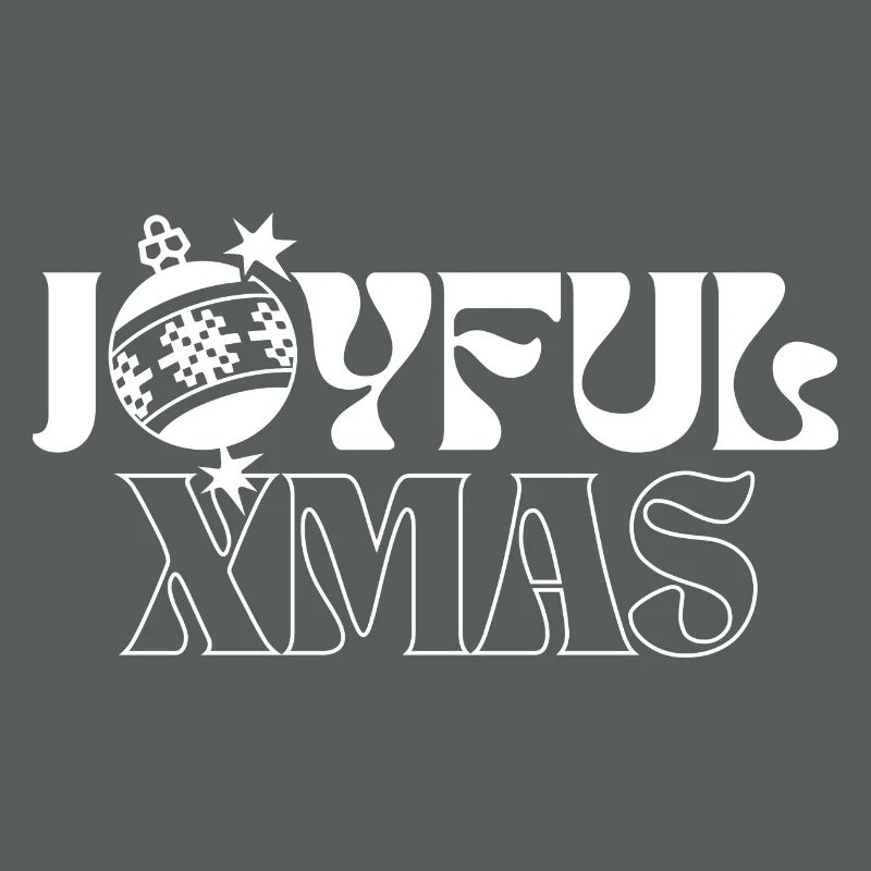 Joie de Noël festive Conception graphique