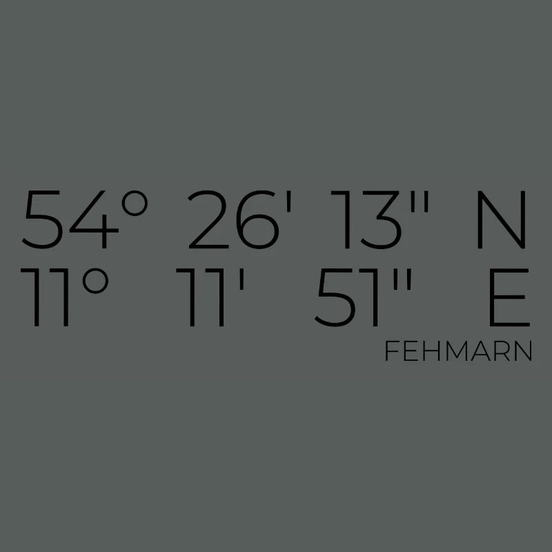 Coordinates Fehmarn