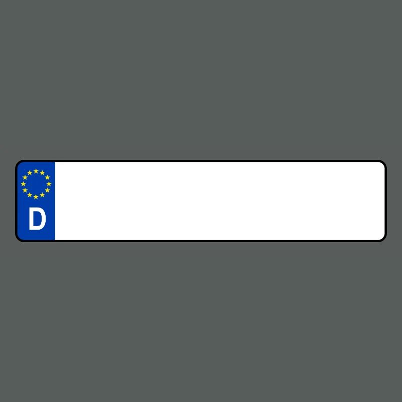 plaque d'immatriculation D