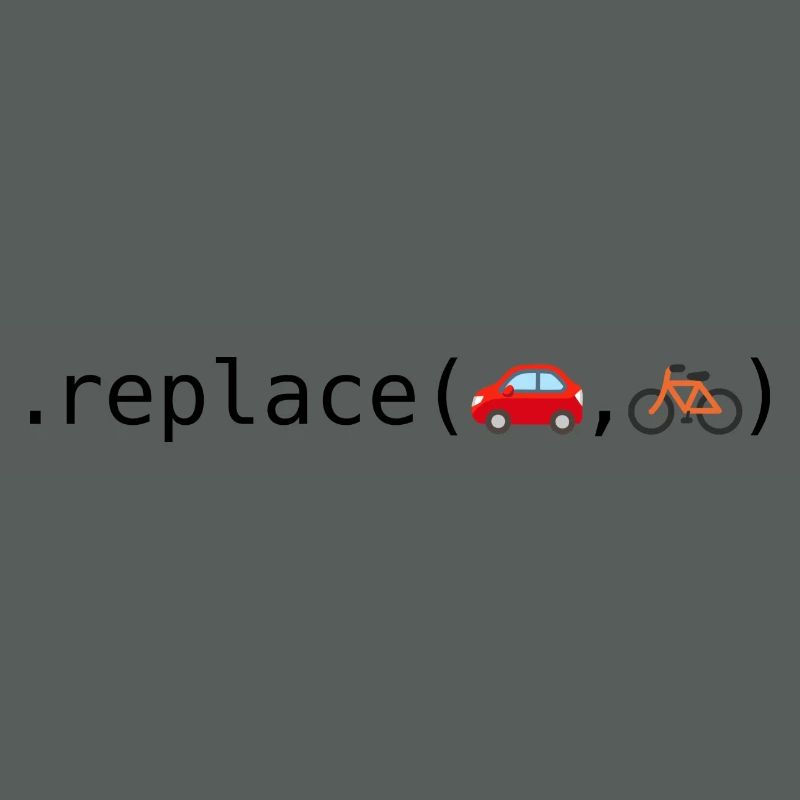 Remplacer les voitures par des vélos; Édition Python