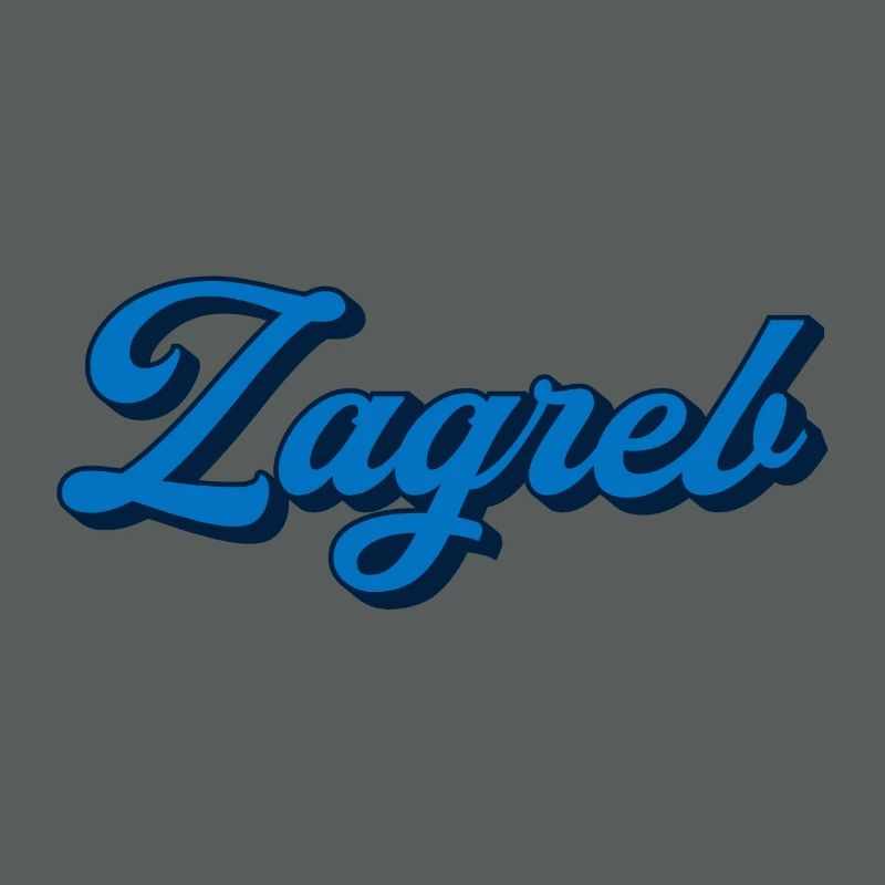 Zagreb Script Logo Style