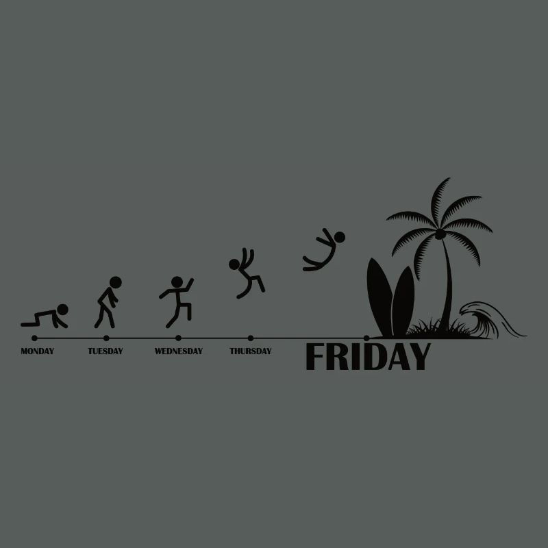 Endlich Freitag Strand Evolution