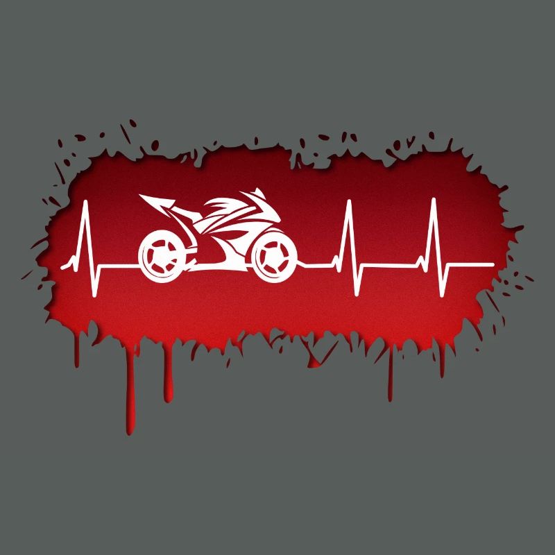 Motorcycle racing driver pulse