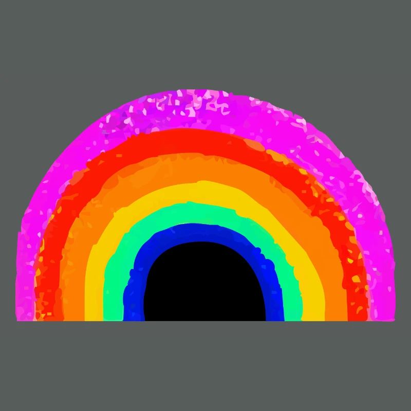 Lebendiger Regenbogenbogen