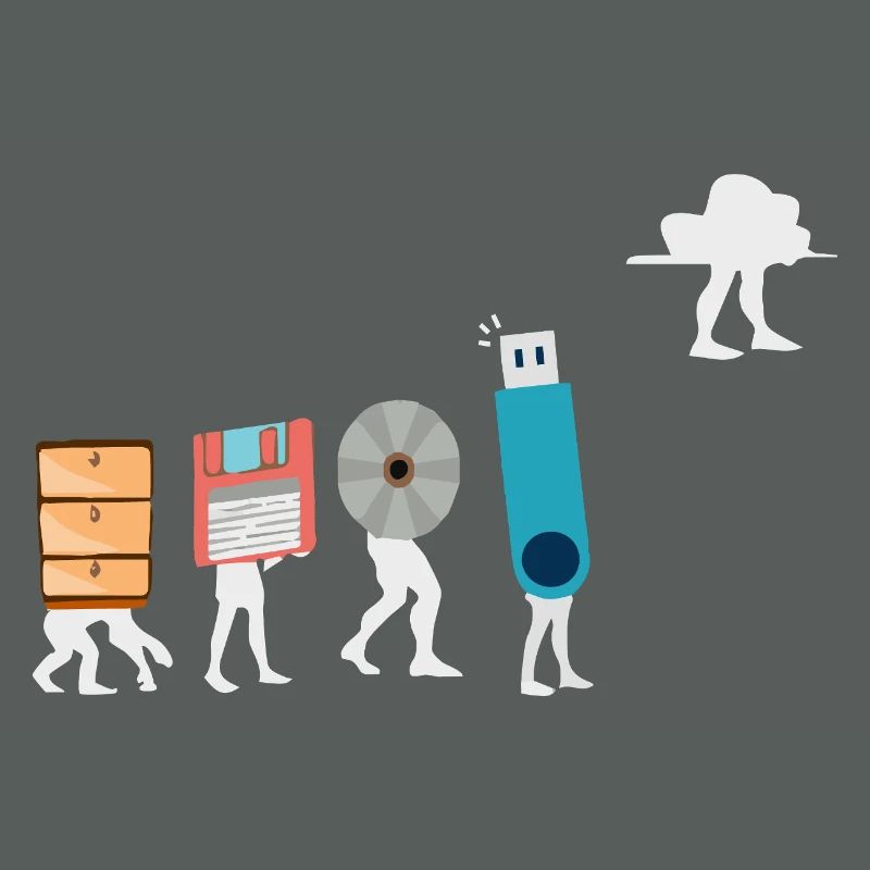 Cloud-Computing-Lustige Programmierer-Daten-KI-Software