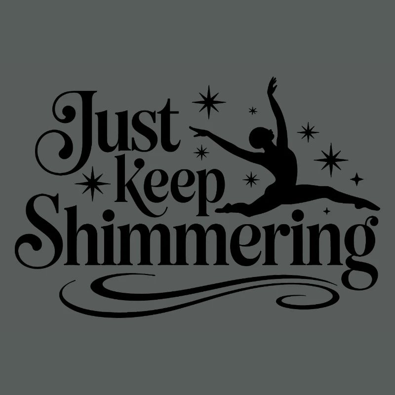 Schimmern Sie einfach weiter Synchronschwimmer