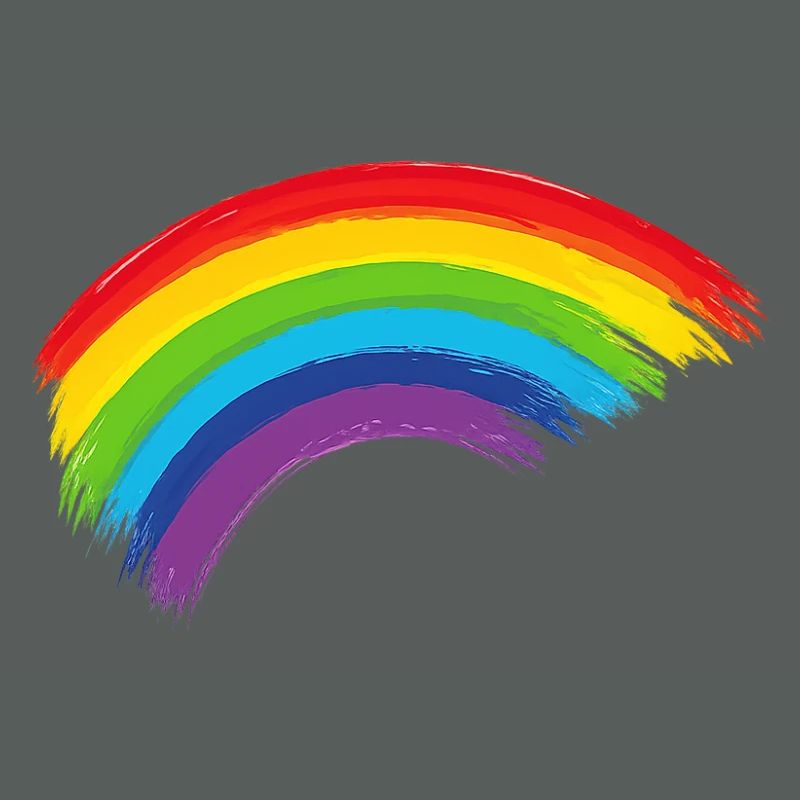 Regenbogen Pinselbogen Hoffnung Gemeinschaft 